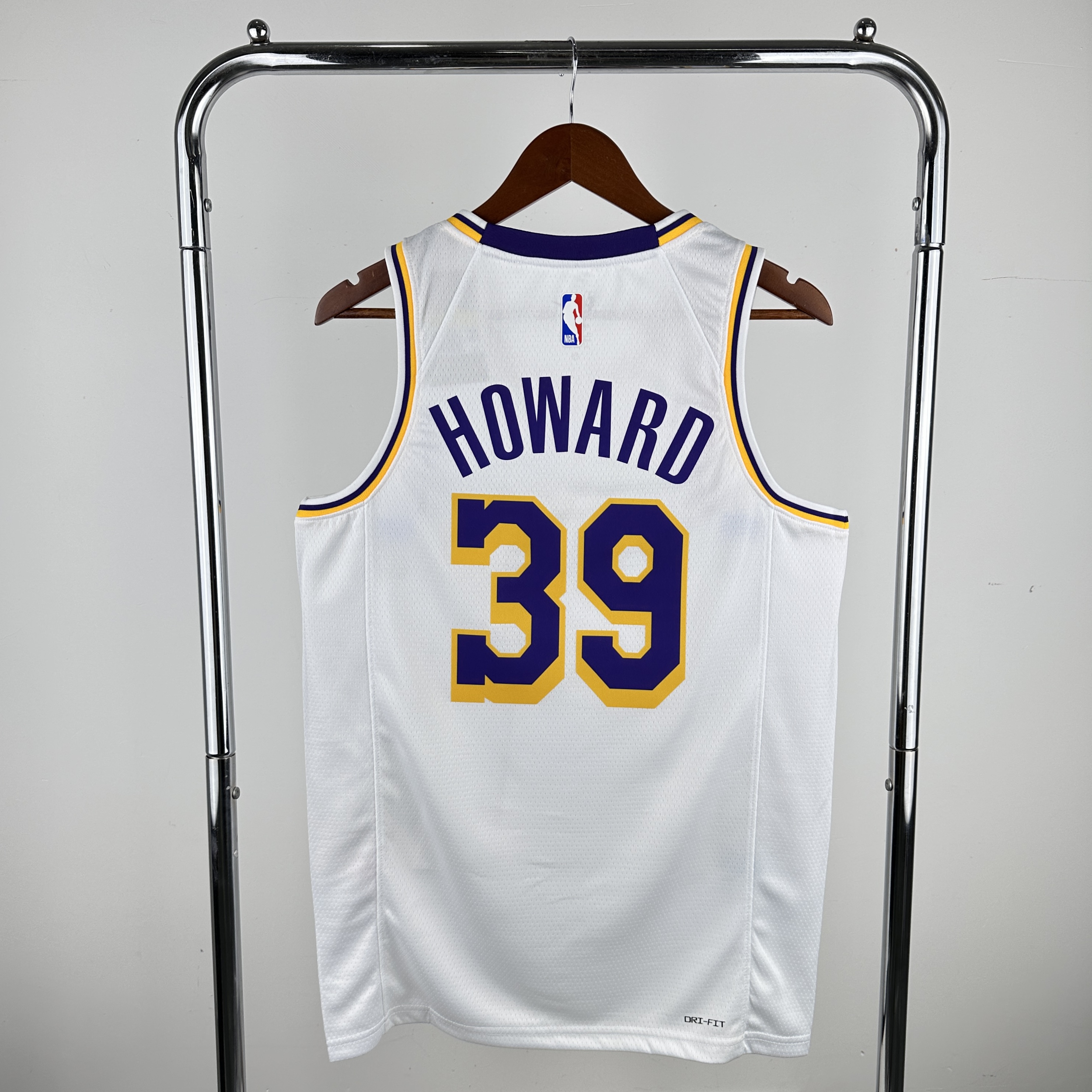 Men Los Angeles Lakers #39 Howard Stitched White Nike NBA 2024 Jersey